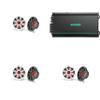 Kicker (3 Pair) 45KM654L 6.5" RGB LED Marine Speakers with 48KMA6006 6 Ch. Marine Amp Bundle view 1
