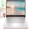 HP 14" LED Business Laptop Computer, 16GB RAM 640GB Storage (128GB UFS + 512GB SD Card), Intel Quad-Core N150, Windows 11 S & 1-Year Microsoft Office 365 Included, PLUSERA Earphones, Rose Gold view 1