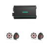 Kicker (2 Pair) 45KM654L 6.5" RGB LED Marine Speakers with 48KMA6004 4 Ch. Marine Amp Bundle view 1