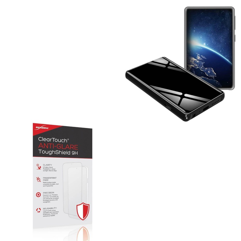 BoxWave Screen Protector Compatible With PtevSoh MP4 Player (32GB) - ClearTouch Anti-Glare ToughShield 9H (2-Pack), Anti-Glare 9H Tough Flexible Film Screen Protector