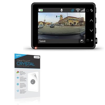 BoxWave Screen Protector Compatible With Garmin Dash Cam 47 - ClearTouch Crystal (2-Pack), HD Film Skin - Shields From Scratches