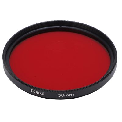 Yunir 67mm Al Red Filter, Enhancing The red Tones in The Picture, Making The Scene More Vivid and Layered with Screw Thread Installation for Lens (58mm)