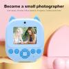 Yunir 48MP Instant Print Camera, 1080P Digital Video Camera with Thermal Printing, Dual HD Camera, 2.4 Inch Screen, Music Game Play, Selfie Mode, 6X Digital Zoom, Type C Charging (Blue) view 2
