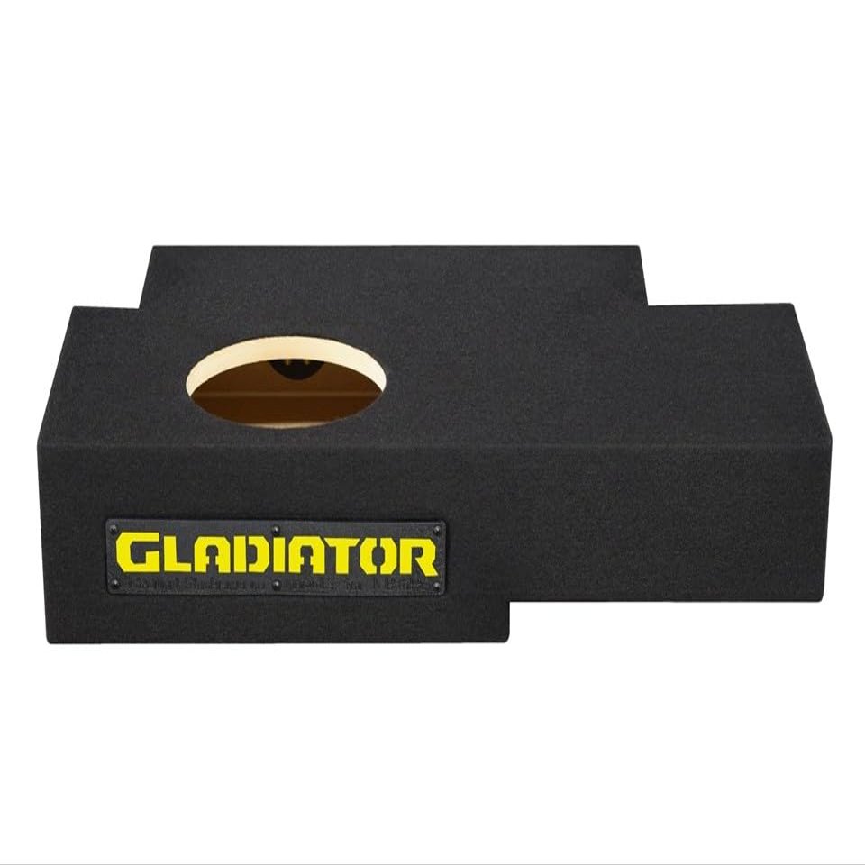 2019-2024 Gladiator 8" Single Sealed Sub Box Subwoofer Enclosure Yellow