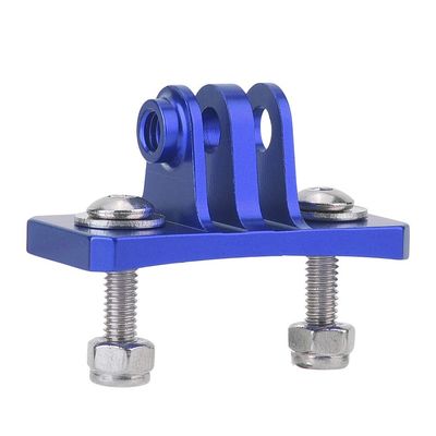 Yunir Helmet Mount, Sturdy Lightweight Helmet Fixed Mount Adapter for 7, 6, 5 with fine Workmanship, Suitable for XiaoYi, OSMO Cameras (Blue)