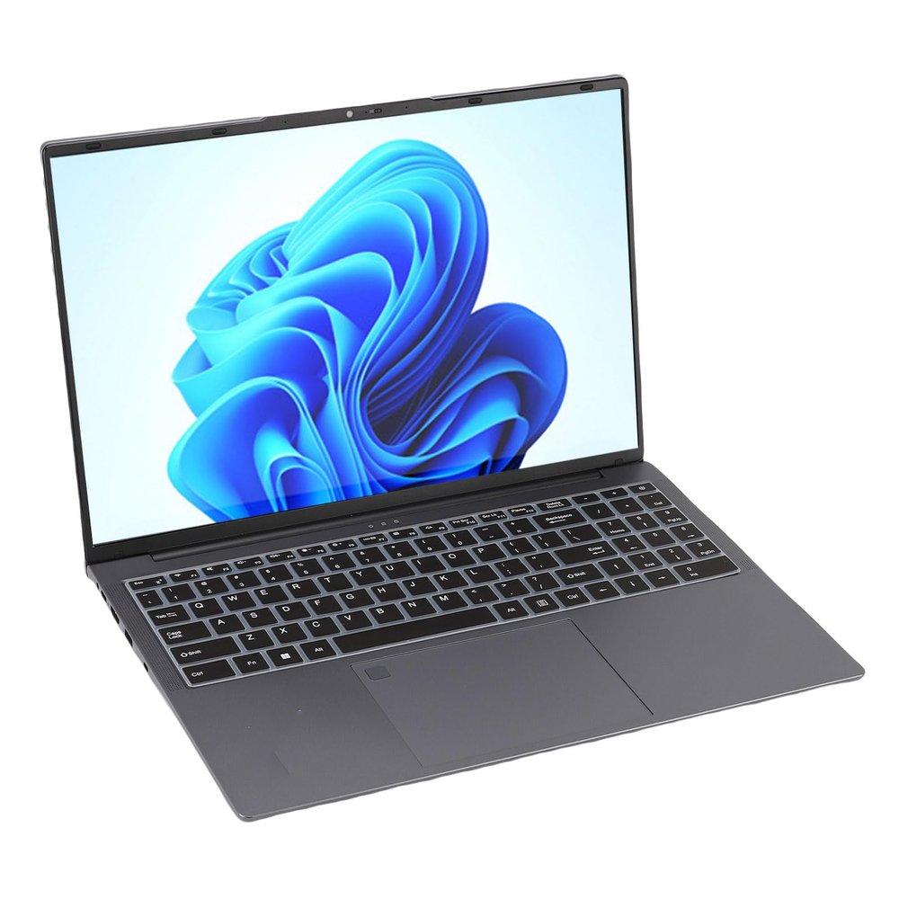 PUSOKEI Laptop, 16 Inch Laptop 2.4g 5G 5G for Entertainment (128GB US Plug)
