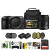 Nikon Z30 Mirrorless Camera with NIKKOR Z DX 18-140mm f/3.5-6.3 VR Lens+ ENEL25 Replacement + Soft Case + Memory Card Wallet + 64GB Card + 12 Inch Tripod + Photo Software + More view 1