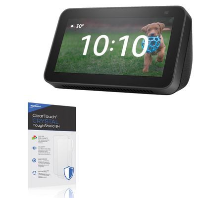 BoxWave Screen Protector Compatible With Amazon Echo Show 5 (2nd Gen 2021) - ClearTouch Crystal ToughShield 9H (2-Pack), Clear 9H Tough Flexible Film Screen Protector