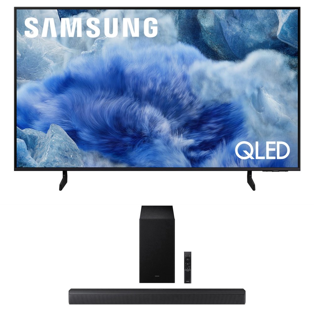 Samsung QN50Q8FAAFXZA 50 Inch Class QLED Q8F 4K Vision AI Smart TV with a HW-B630F B-Series Soundbar 3.1 Ch and Subwoofer with Dolby Audio (2025)