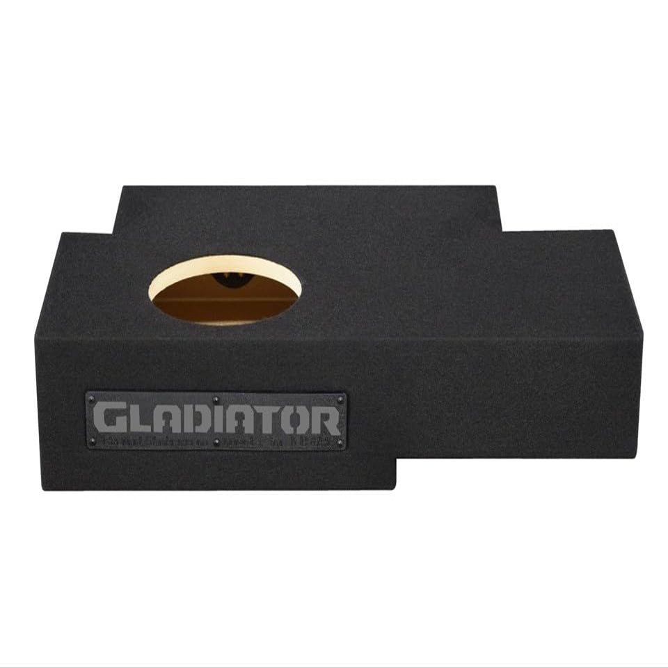 2019-2024 Gladiator Single Sealed Sub Box Subwoofer Enclosure Speaker Box Car Audio Sub Cabinet Subwoofer Drawer Custom (Grey, 8")