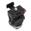 Camera Monitor Mount with 360 Degree Rotation, 180 Degree Tilt, Cold Shoe and 1/4 Inch Screw, Aluminum Alloy Material for Tripods, Cameras and More view 2