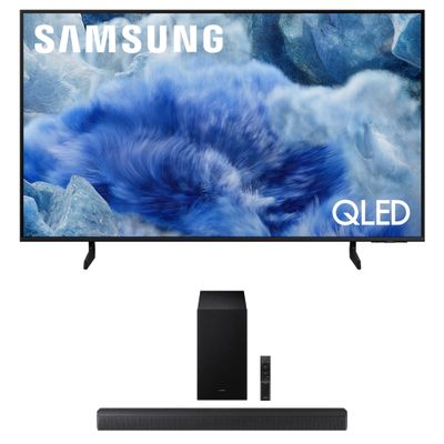 Samsung QN43Q8FAAFXZA 43 Inch Class QLED Q8F 4K Vision AI Smart TV with a HW-B630F B-Series Soundbar 3.1 Ch and Subwoofer with Dolby Audio (2025)