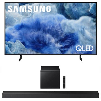 Samsung QN50Q8FAAFXZA 50 Inch Class QLED Q8F 4K Vision AI Smart TV with a HW-QS700F 3.1.2 Ch Dolby Atmos Soundbar and Subwoofer (2025)
