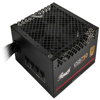 Rosewill VSB 750W 80+ Bronze, ATX 3.0 & 3.1 Compatible, Semi-Modular Power Supply, PCIe 5.1 12V-2x6 Connector, 105C/221F Japanese Capacitor, 120mm ICB Silent Fan - 5 Year Warranty