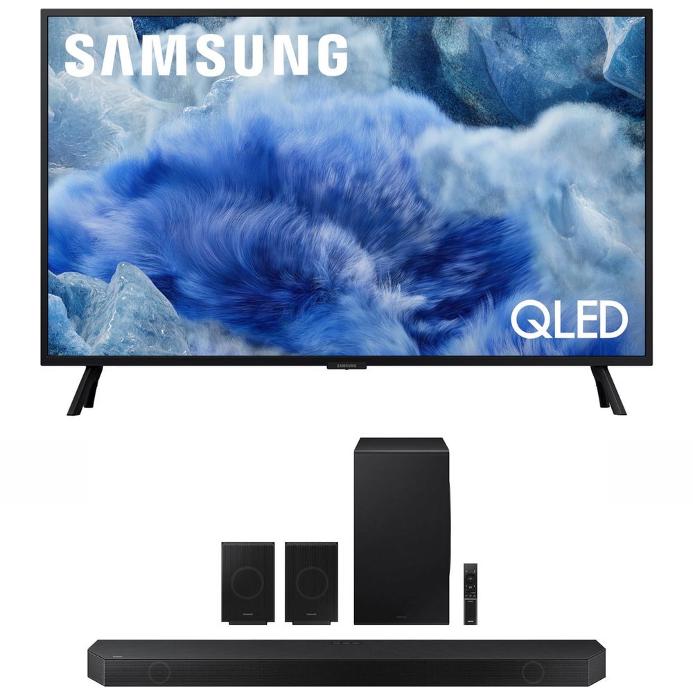 Samsung QN32Q8FAAFXZA 32 Inch Class QLED Q8F 4K Vision AI Smart TV with a HW-Q990D 11.1.4ch Soundbar with True Dolby Atmos Sound (2025)