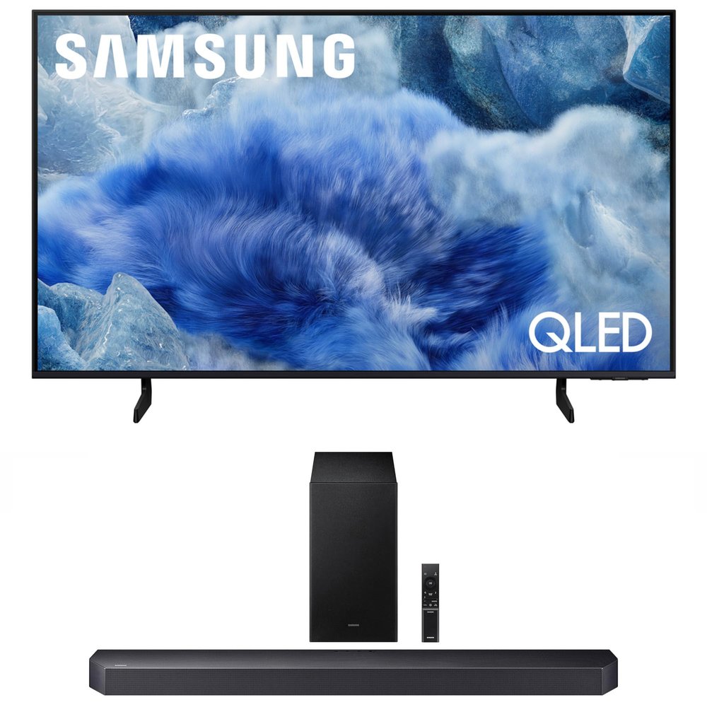 Samsung QN43Q8FAAFXZA 43 Inch Class QLED Q8F 4K Vision AI Smart TV with a HW-Q600F Q Series Soundbar 3.1.2 Ch Sound and Subwoofer (2025)