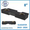 2019-2024 Gladiator Dual Sealed Sub Box Subwoofer Enclosure Speaker Box Car Audio Sub Cabnet Custom Car Audio (Black, 8") view 2