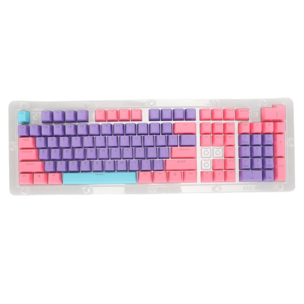 108 Key PBT Keycaps, Ergonomic DIY Combination, OEM Height, Two Color Injection, Light Transmission Design for Mechanical Keyboards (-2612220255912)