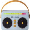 Crosley CR3050A-SB Mini Boombox Retro Portable Bluetooth Speaker with LED Lights, Sky Blue view 1