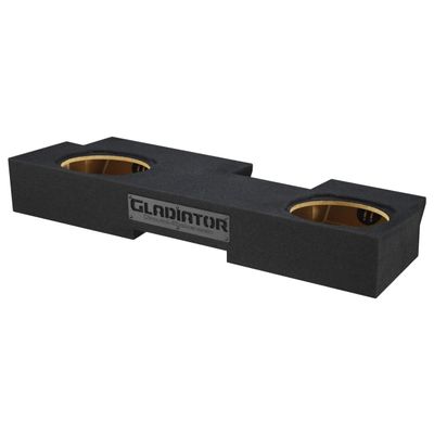 2019-2024 Gladiator Dual Sealed Sub Box Subwoofer Enclosure Speaker Box Car Audio Sub Cabnet Custom Car Audio (Black, 10" TW3)