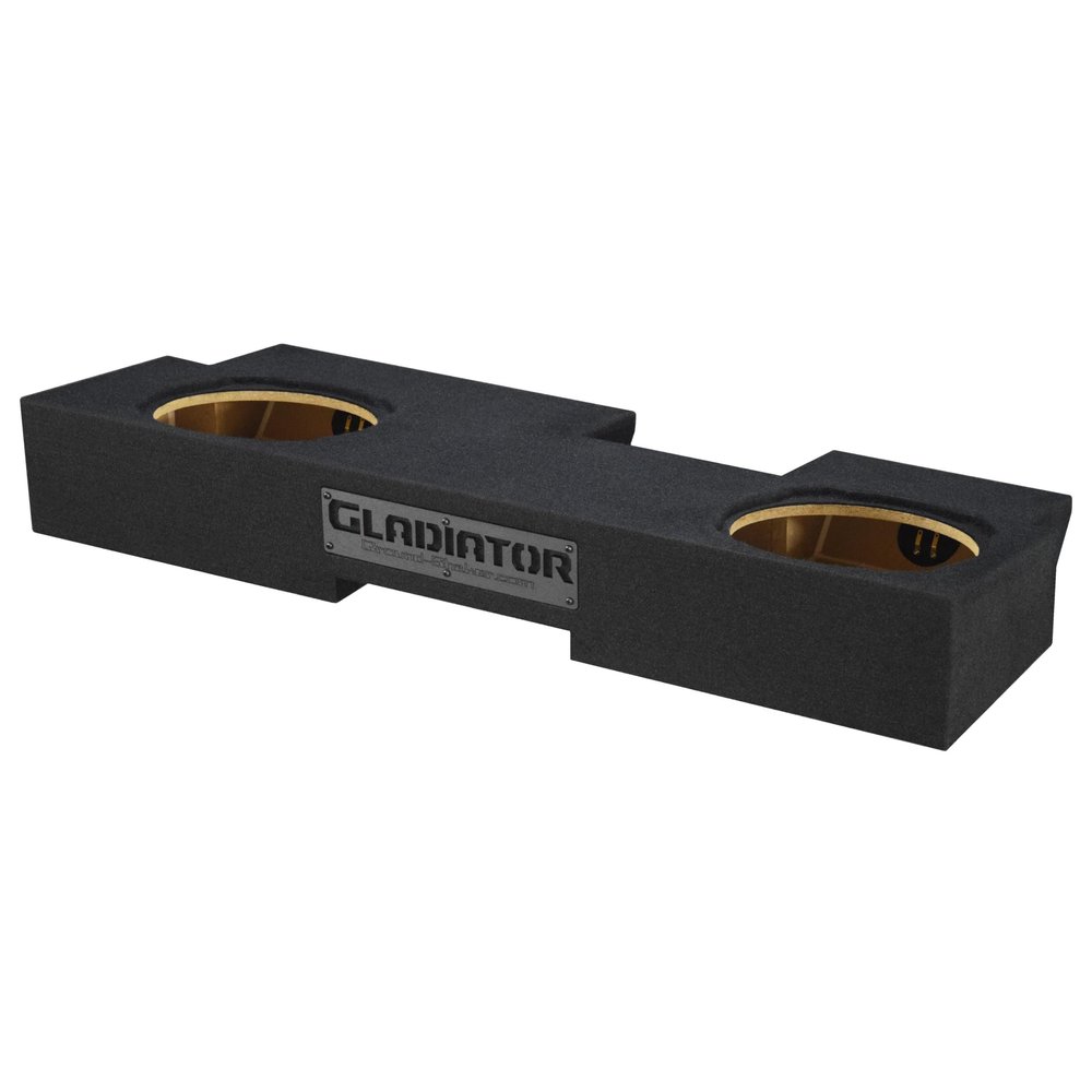 2019-2024 Gladiator Dual Sealed Sub Box Subwoofer Enclosure Speaker Box Car Audio Sub Cabnet Custom Car Audio (Black, 10" TW3)