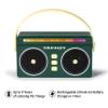 Crosley CR3050A-JU Mini Boombox Retro Portable Bluetooth Speaker with LED Lights, Juniper view 2