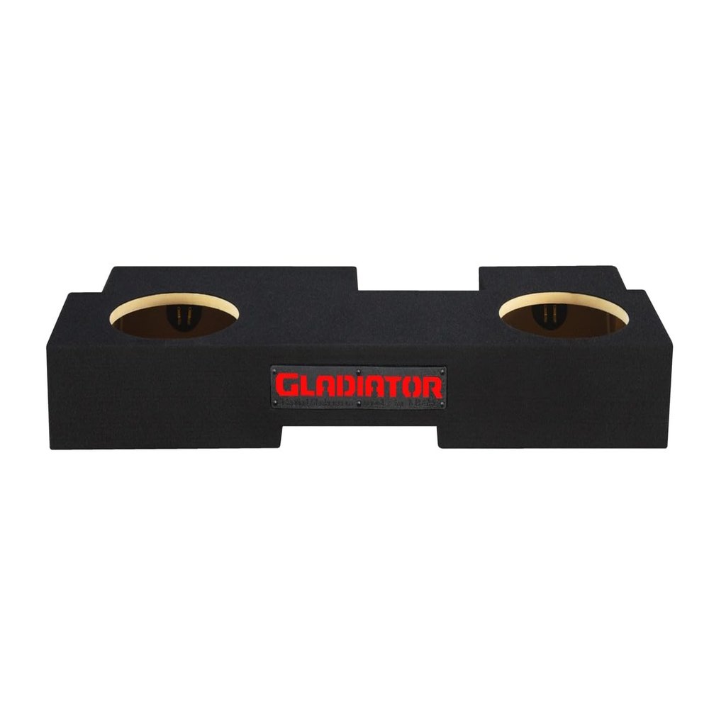 2019-2024 Gladiator Dual Sealed Sub Box Subwoofer Enclosure Speaker Box Car Audio Sub Cabnet Custom Car Audio (RED, 12")