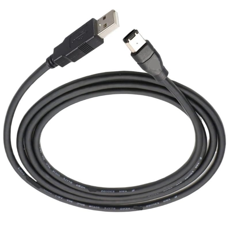 bodateng 6 Pin Male to USB 2.0 Male Adaptor Convertor Cable for Digital Cameras and Printers(4.5 Meters)