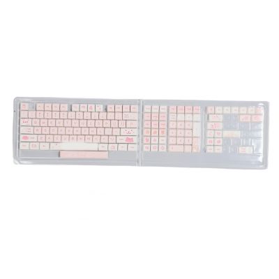 133 Key PBT Mechanical Keyboard Keycaps, Cartoon Dye Sublimation Design, Ergonomic and Wear, for XDA Height, Widely Compatible with 61 108 Keys