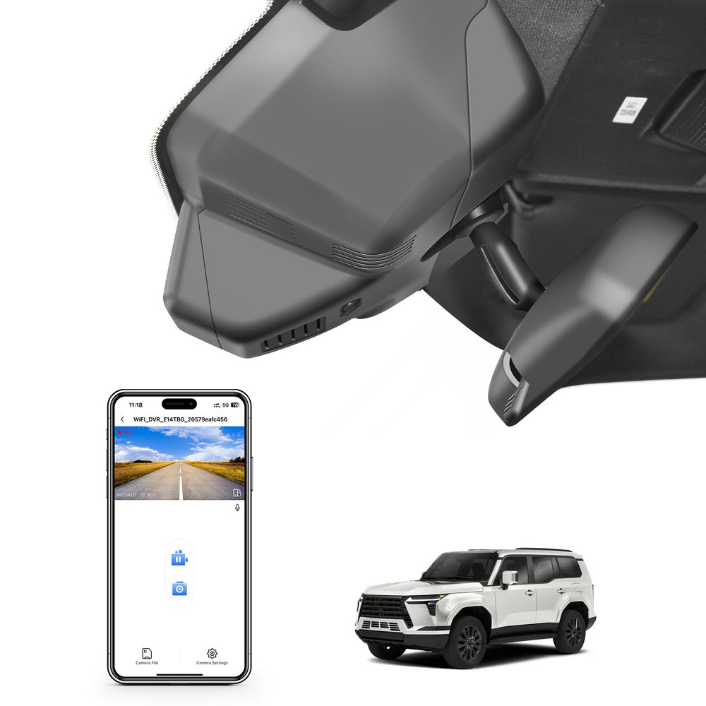 Mangoal 4K Dash Cam Custom fit for Lexus GX550 2024 2025 (Gen3 J250), Premium Luxury Overtail, Integrated OEM Look, UHD 2160P Video, App & WiFi,Loop Recording, Easy to Install, GPS, 64GB Card