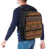 FZMVSQH African Mud Cloth Tribal Black Backpacks for Women 16 Inch Laptop Backpack Casual Daypack Waterproof Travel Rucksack College Bag Lightweight Bookbag for Business Hiking Camping view 3