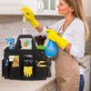 Cleaning Caddy Bag,Cleaning Caddy with Handle for Housekeepers,Black Square view 2