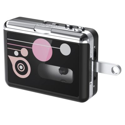 Mersoco Portable Cassette Tape Player, USB Cassette to MP3 Converter, Audio Music Cassette Digital Converter with Earphones, No PC Required