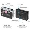 Mersoco Portable Cassette Tape Player, USB Cassette to MP3 Converter, Audio Music Cassette Digital Converter with Earphones, No PC Required view 2