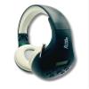 KQEC FM Radio Headphones, Black & White view 1