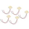 Electronic Buzzer Alarm, 5pcs DC 3-24V 95dB Active Buzzer Alarm Sounder Continuous Sound Beep with Wire Lead (Pack of 5) view 1