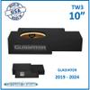 2019-2024 Gladiator Single Sealed Sub Box Subwoofer Enclosure Speaker Box Car Audio Sub Cabinet Subwoofer Drawer Custom (Grey, 10" TW3) view 2