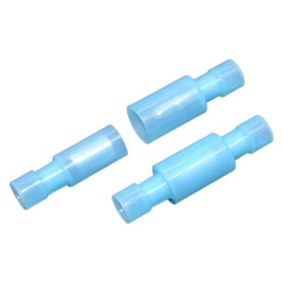 100 Blue 16-14 Gauge Fully Insulated Connectors Wire Terminals Mates Male & Female