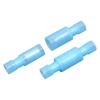 100 Blue 16-14 Gauge Fully Insulated Connectors Wire Terminals Mates Male & Female view 1