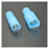 100 Blue 16-14 Gauge Fully Insulated Connectors Wire Terminals Mates Male & Female view 2