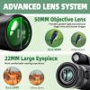 10-30x50 Zoom Monocular Telescope with Smartphone Holder, Hand Starp & Tripod, High Powered FMC & BAK4 Scope, Birthday Gifts for Men Dad Him Husband Teen, Outdoors Hiking Gifts view 3