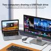 Biaze USB 2.0 Switch 2 in 1 Out & 1 in 2 Out - Bi-Directional USB Sharing Switch for Printer, Keyboard, Mouse, Scanner & Flash Drive - 2-Port KVM Switch Box for Two Computers view 2