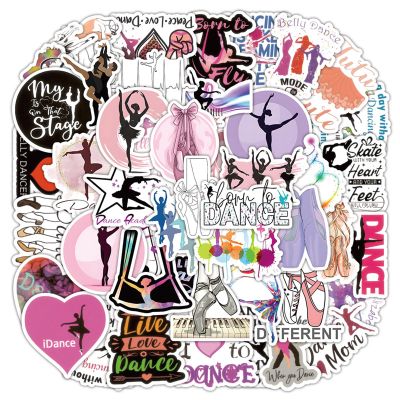 100Pcs Dance Stickers Cool Dancer Stickers, Vinyl Waterproof Dancing Sticker for Laptop, Guitar, Water Bottle, Birthday Gifts for Girls, Kids, Teens (Black)