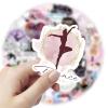 100Pcs Dance Stickers Cool Dancer Stickers, Vinyl Waterproof Dancing Sticker for Laptop, Guitar, Water Bottle, Birthday Gifts for Girls, Kids, Teens (Black) view 3