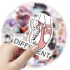 100Pcs Dance Stickers Cool Dancer Stickers, Vinyl Waterproof Dancing Sticker for Laptop, Guitar, Water Bottle, Birthday Gifts for Girls, Kids, Teens (Black) view 4