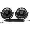 25.8x9.5x16.7CM Car Fan Vehicle Cooling Fan USB Adjustable duals Head USB Car Desk Fans Three Wind Power For Car Truck Van SUV RV Boat Sedan Cruise Home offices view 1