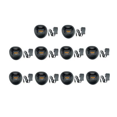 10 Pack WPLN4137BR WPLN4137 Charger for Portable Radio R2 CP200 CP200D PR400 EP450 DEP450 CP040 CP150 CP180 NNTN4497 NNTN4970 NNTN4851 WPLN4138