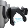Drink Beverage Holder with Cellphone Holder for Wheelchair Walker Pushchair Double Cup Holder Bottle Organiser Pram Cup Holder Pushchair Double Cup Holder Rotation Drink Beverage Holder view 3