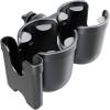 Drink Beverage Holder with Cellphone Holder for Wheelchair Walker Pushchair Double Cup Holder Bottle Organiser Pram Cup Holder Pushchair Double Cup Holder Rotation Drink Beverage Holder view 4