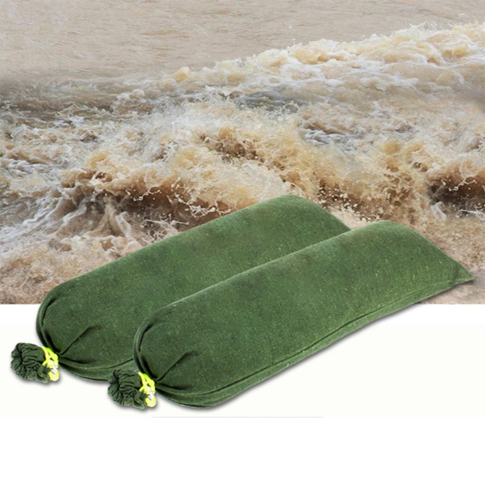 10Pcs Sand Bags for Flooding, Flood Water Barrier Sandbags Water Absorbent Dams Diverter Tube Sandbags for Door Window Flood Control(50x25cm/19.7x10in)